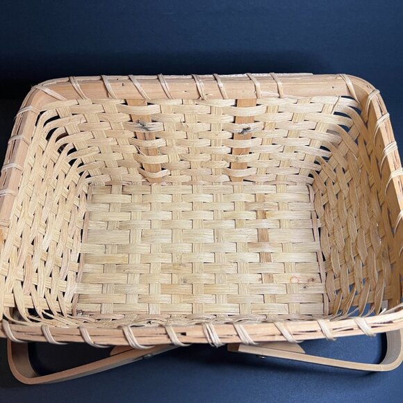 Vintage Spring 1999 Bath & Body Works Special Edition Wicker Basket w/ Handles - Picture 7 of 9